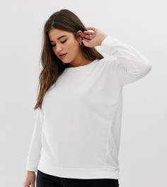 Классический свитшот New Look Curve-Белый