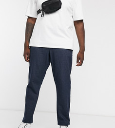 Зауженные чиносы в клетку Only & Sons-Синий