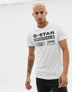 Белая футболка G-star-Белый