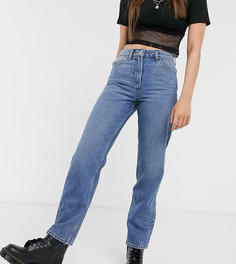 Синие прямые джинсы COLLUSION x005-Голубой