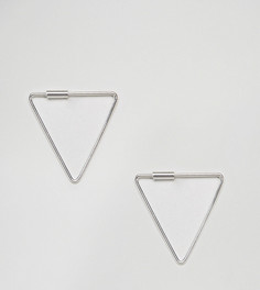 Серебряные серьги треугольной формы Kingsley Ryan-Серебряный