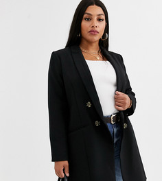 Черный пиджак River Island Plus