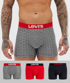 Набор из 3 боксеров-брифов в подарочной упаковке Levis-Мульти