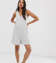 Свободный комбинезон в горошек ASOS DESIGN Maternity-Мульти