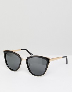 Солнцезащитные очки "кошачий глаз" с золотистыми стеклами ASOS-Золотой