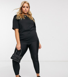 Леггинсы ASOS DESIGN Curve-Черный цвет