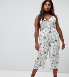 Комбинезон с цветочным принтом AX Paris Plus-Мульти