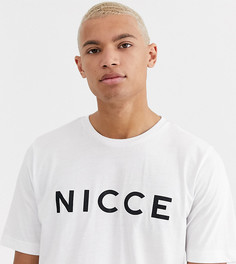 Белая футболка с логотипом Nicce-Белый