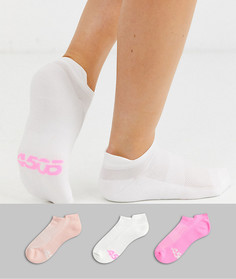 Набор из 3 пар спортивных носков с антибактериальной обработкой ASOS 4505-Розовый