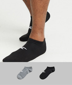2 пары черных/серых носков с логотипом Hollister-Черный