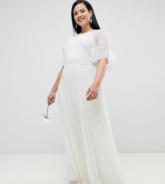 Свадебное платье с декоративной отделкой ASOS EDITION Curve-Белый