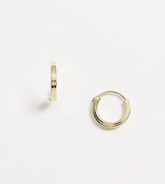 Серьги-кольца из позолоченного серебра Kingsley Ryan-Золотой