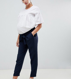 Брюки-галифе с поясом ASOS DESIGN Maternity-Темно-синий