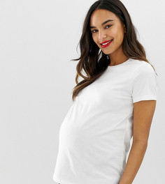 Белая футболка с круглым вырезом ASOS DESIGN Maternity-Белый