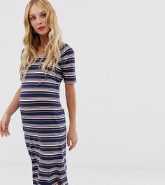 Платье миди в полоску для беременных Mamalicious-Мульти Mama.Licious