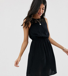 Платье с кружевной вставкой Vero Moda Tall-Черный