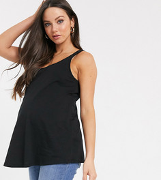 Черная майка из органического хлопка ASOS DESIGN Maternity ultimate-Черный