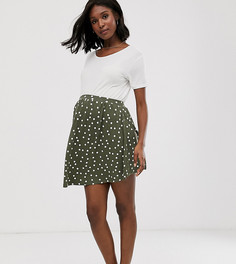 Расклешенная мини-юбка в горошек ASOS DESIGN Maternity-Мульти