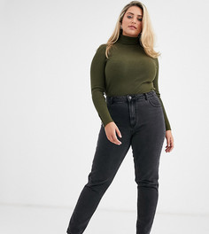 Черные джинсы в винтажном стиле Vero Moda Curve-Черный цвет
