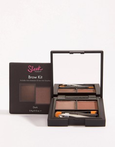 Набор для макияжа бровей Sleek MakeUP-Коричневый цвет