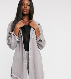 Серая джинсовая рубашка Missguided Tall-Серый