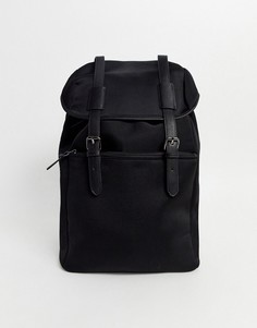 Черный рюкзак с двумя ремешками ASOS DESIGN
