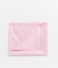 Жаккардовый платок для нагрудного кармана с узором пейсли ASOS DESIGN-Розовый