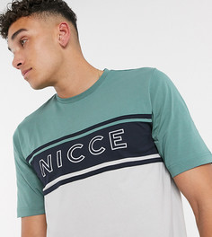 Зеленая футболка с логотипом Nicce-Зеленый