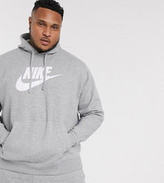 Темно-синее худи Nike Plus Club-Серый