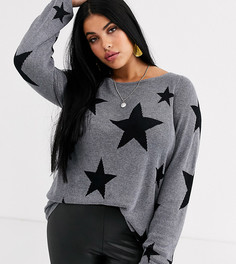 Джемпер с принтом звезд Junarose-Мульти