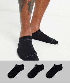 Набор из 3 пар черных спортивных носков New Balance-Черный цвет