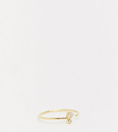 Позолоченное кольцо со стразами Astrid & Miyu-Золотой