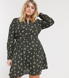 Платье с принтом вишни Vero Moda Curve-Мульти