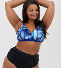 Бикини-топ в полоску Junarose-Многоцветный