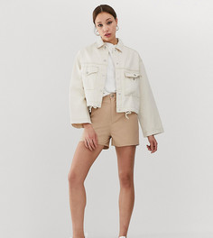 Шорты чиносы ASOS DESIGN Tall-Бежевый