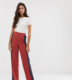 Широкие брюки с принтом Brave Soul Tall-Красный