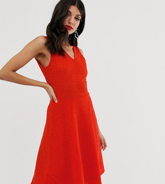 Короткое приталенное платье без рукавов Y.A.S Tall-Красный