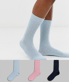 3 пары носков из модала Burton Menswear-Мульти