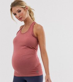 Розовая бесшовная майка Reebok Maternity-Розовый