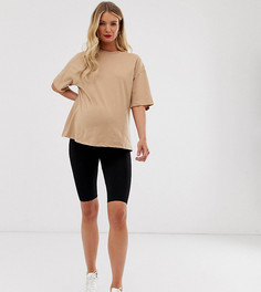 Базовые леггинсы-шорты ASOS DESIGN Maternity-Черный цвет