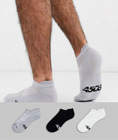 Набор из 3 пар спортивных носков с антибактериальной обработкой ASOS 4505-Мульти
