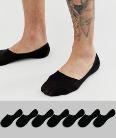 Набор из 7 пар носков-невидимок Only & Sons-Черный цвет