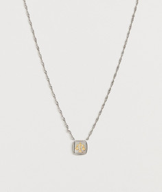 Серебристое ожерелье с подвеской-весами ASOS DESIGN-Серебряный