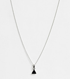 Эксклюзивное серебряное ожерелье с черным ониксом Kingsley Ryan-Серебряный