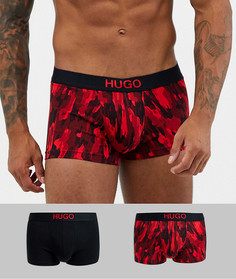 Набор из 2 боксеров-брифов с камуфляжным принтом HUGO bodywear-Черный