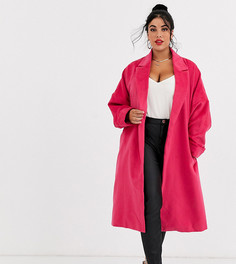 Пальто из ткани с добавлением шерсти Unique21 Hero-Розовый