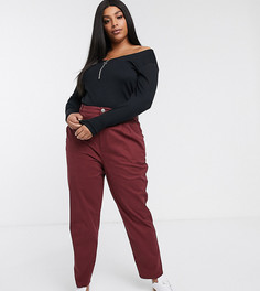 Чиносы ASOS DESIGN Curve-Красный