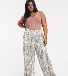 Широкие брюки со змеиным принтом Koko-Мульти