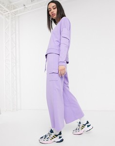 Лавандовые широкие джоггеры от комплекта Noisy May-Фиолетовый
