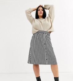 Юбка в полоску Junarose-Многоцветный